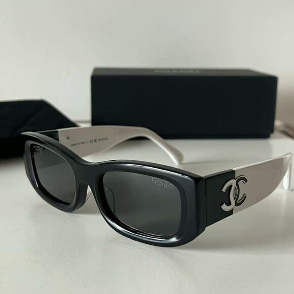 Authentic CHANEL CH5525 Logo Sunglasses - Picture 1 of 6